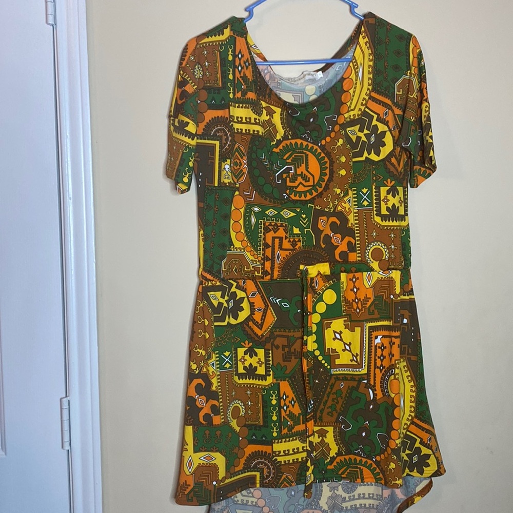 Tracy Negoshian Gold and Green Tunic Size S